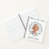 母への手紙の天国カスタム写真の悲しみ ノートブック (内部)