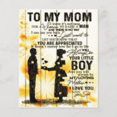 母への手紙の息子よ、家族からの贈り物よ。 チラシ (正面)