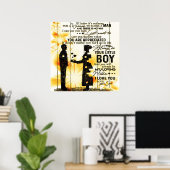 母への手紙の息子よ、家族からの贈り物よ。 ポスター (ホームオフィス)