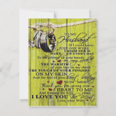 母への手紙ラグ、ホームデコレーション 招待状 (裏面)