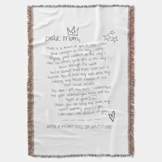 母への手紙 スローブランケット (正面縦)