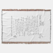 母への手紙 スローブランケット (正面)