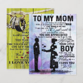 母への手紙＆ソファブランケット, インテリア・雑貨 招待状 (正面/裏面)