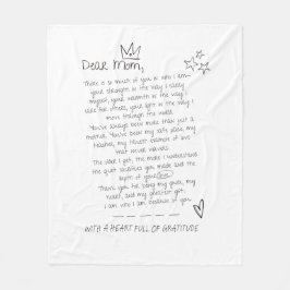 母への手紙 フリースブランケット