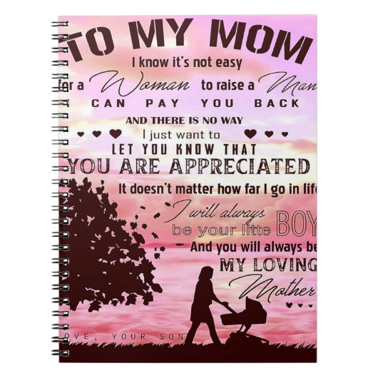 母への手紙 | 家族への手紙 ノートブック (正面)