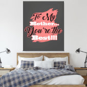 母への最高の贈り物 | 母へのプレゼント キャンバスプリント (インサイチュ (寝室))