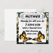 母への母の日感謝カード シーズンカード (正面/裏面)