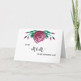 母への結婚式の日のカード カード