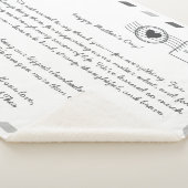 母への航空便ラブレター シェルパブランケット (3/4)