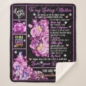 母への誕生日ギフト愛ママ贈り物アイディア シェルパブランケット (正面)