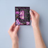 母への誕生日ギフト愛ママ贈り物アイディア チラシ (手)