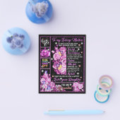 母への誕生日ギフト愛ママ贈り物アイディア チラシ (シングル)