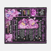 母への誕生日ギフト愛ママ贈り物アイディア フリースブランケット (正面(横))