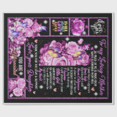 母への誕生日ギフト愛ママ贈り物アイディア ラッピングペーパー (フラット)