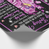 母への誕生日ギフト愛ママ贈り物アイディア ラッピングペーパー (角)