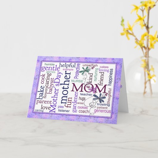 母への貢ぎ物 カード (黄色い花)