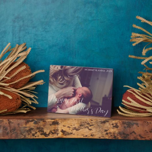母への贈り物ファーストマザーの日の写真記念 フォトプラーク (側面)