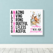 母への贈り物 |マ素晴らしマ |母の日の贈り物 キャンバスプリント (インサイチュ (ウッドフロア))