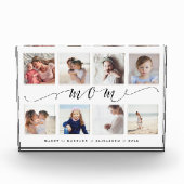 母への贈り物 |家族の写真記念コラージュ フォトブロック (正面)