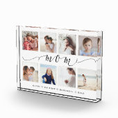 母への贈り物 |家族の写真記念コラージュ フォトブロック (右)
