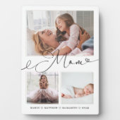 母への贈り物 |家族の思い出3 Photo Collage フォトプラーク (正面)