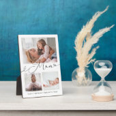 母への贈り物 |家族の思い出3 Photo Collage フォトプラーク (側面)