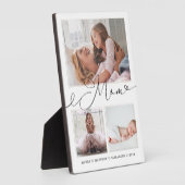 母への贈り物 |家族の思い出3 Photo Collage フォトプラーク (側面)