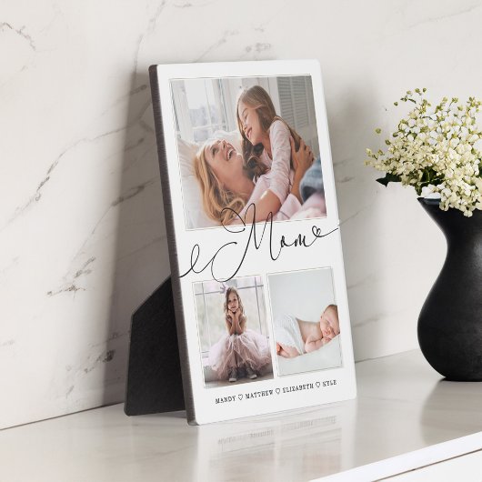 母への贈り物 |家族の思い出3 Photo Collage フォトプラーク