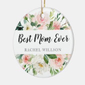母への贈り物 |最高の母は常にクリスマス装飾 セラミックオーナメント (左)