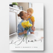 母への贈り物 |母の日フルフォトママスクリプト フォトプラーク (正面)