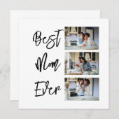 母への贈り物 | 母の日3フォトコラージュカード (正面/裏面)