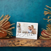 母への贈り物 |母の日3写真コラージュ フォトプラーク (側面)