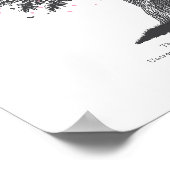 母への追悼の捧げ物悔やみや弔慰母への贈り物 ポスター (角)