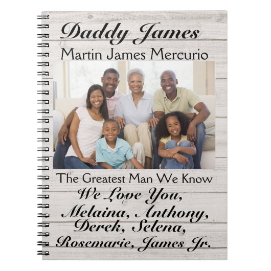 母または父の日のための愛のノート – srf ノートブック (正面)