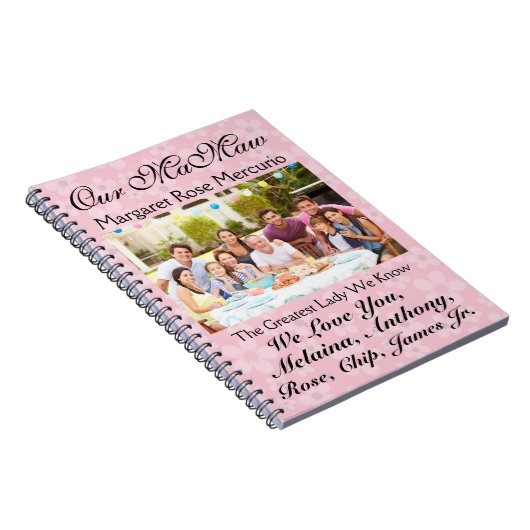 母または父の日のための愛のノート – srf ノートブック (右側)