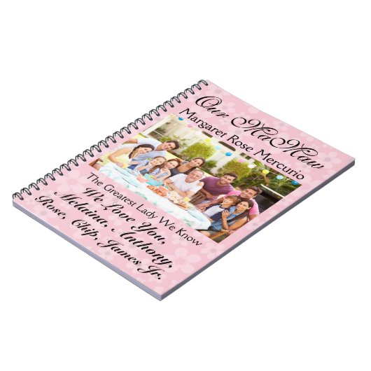 母または父の日のための愛のノート – srf ノートブック (左側)