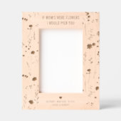 母もしの花 レーザー彫刻フレーム (正面)