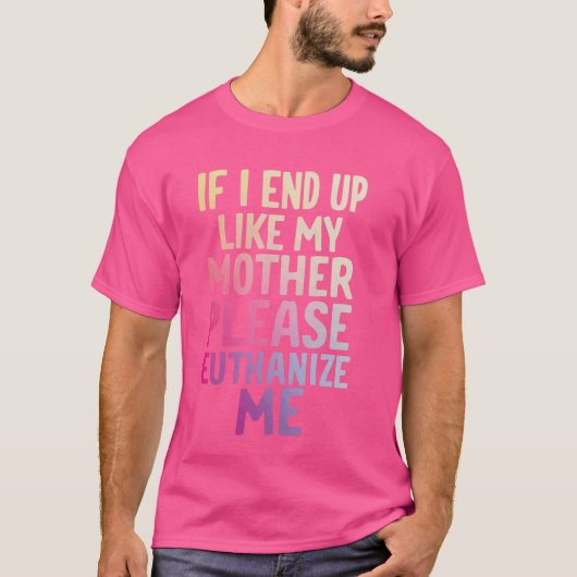 母もし様に礼を言って下さい Tシャツ (正面)