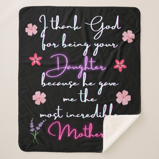 母よ感謝していお前の娘だ シェルパブランケット (正面)