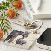 母らしい愛の写真 キーホルダー (正面右)