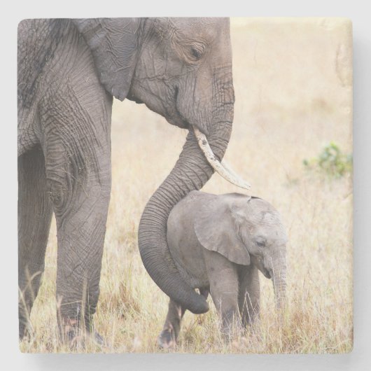 母らしい愛 ストーンコースター (正面)