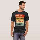 母を上陸させて私を盆に迎えに行く Tシャツ (正面フル)
