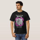 母を偲ぶフローラルメモリアルフォト Tシャツ (正面フル)