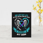 母を偲んで 自殺した母への追悼 自殺の意識向上のために カード (黄色い花)