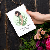 母を待つための甘い感傷的なベビーメッセージ カード