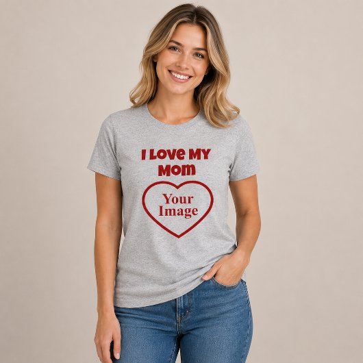 母を愛してますフォト Tシャツ