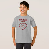 母を愛してるフォト Tシャツ (正面フル)