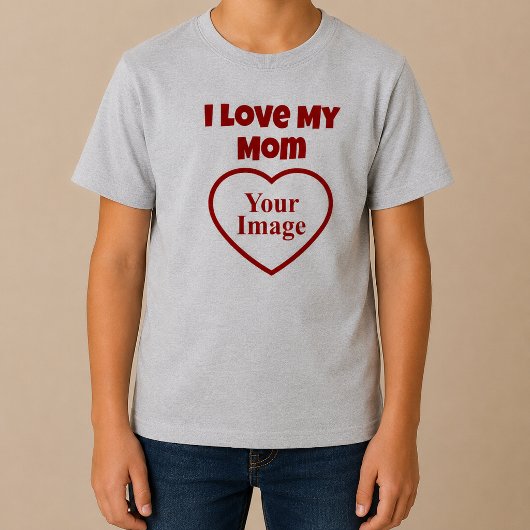 母を愛してるフォト Tシャツ