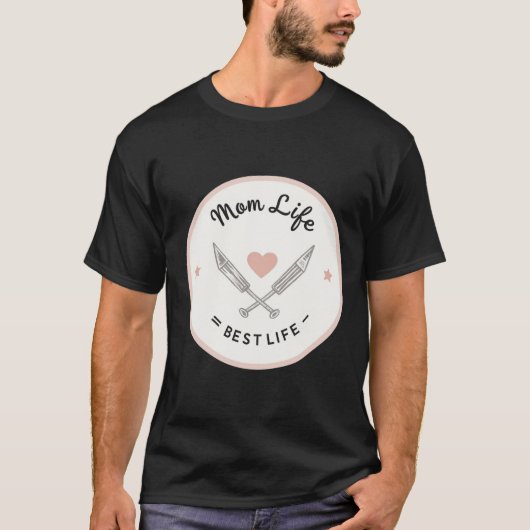 母を愛するフラワーリース Tシャツ (正面)
