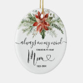 母を愛する思い出のフローラ セラミックオーナメント (右)